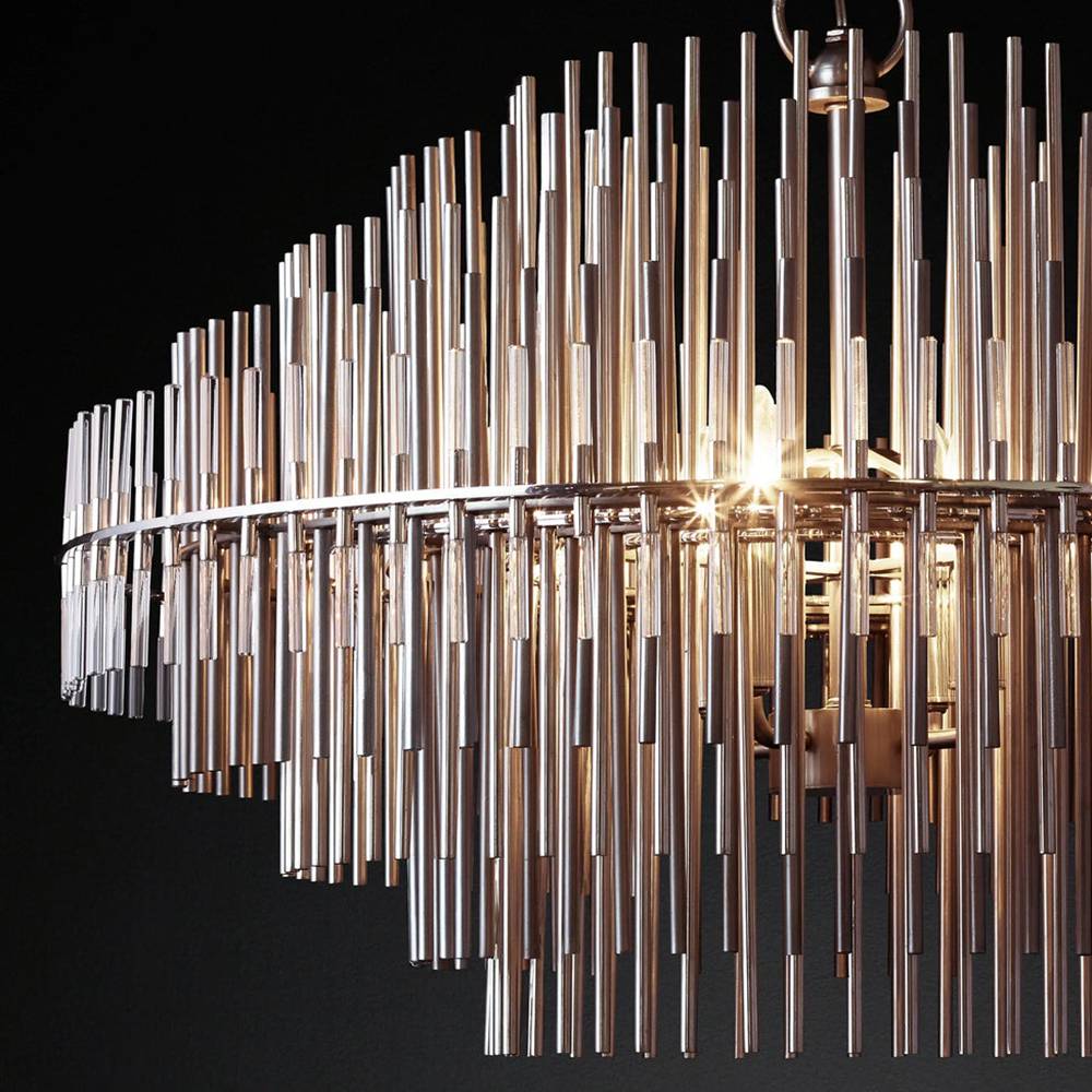 Emile Gradient Spire Round Chandelier 42"