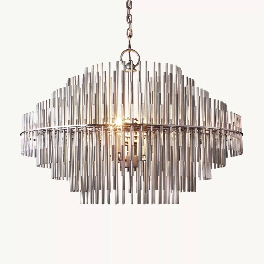 Emile Gradient Spire Round Chandelier 42"