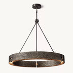 Vouvray Etched Metal Round Chandelier 48"