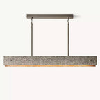 Vouvray Etched Metal Linear Chandelier 54"