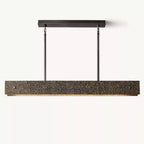 Vouvray Etched Metal Linear Chandelier 54"