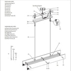 Vouvray Etched Metal Linear Chandelier 54"