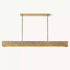 Vouvray Etched Metal Linear Chandelier 72"