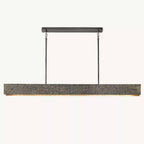 Vouvray Etched Metal Linear Chandelier 72"
