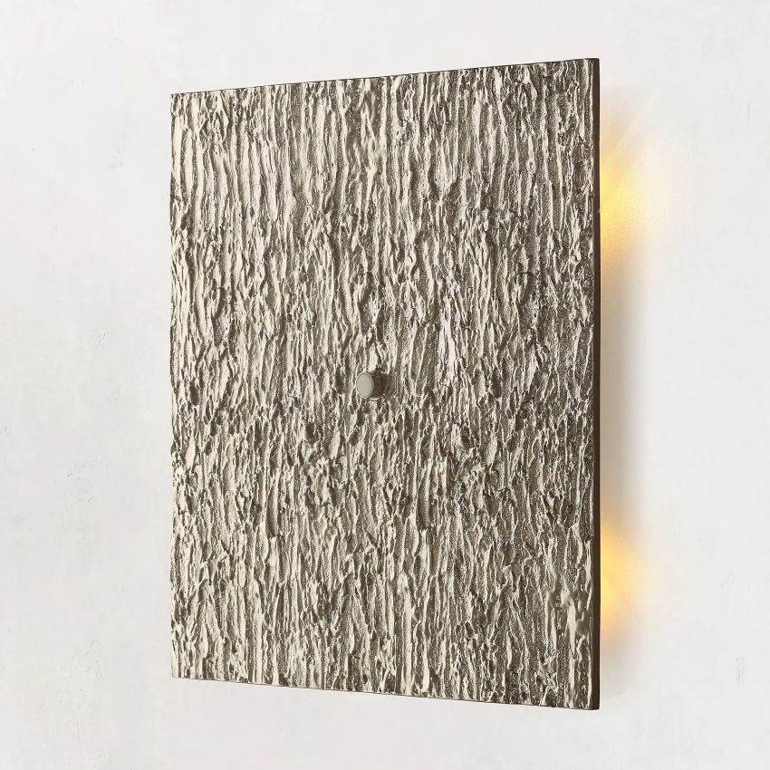 Vouvray Etched Metal Square Wall Sconce