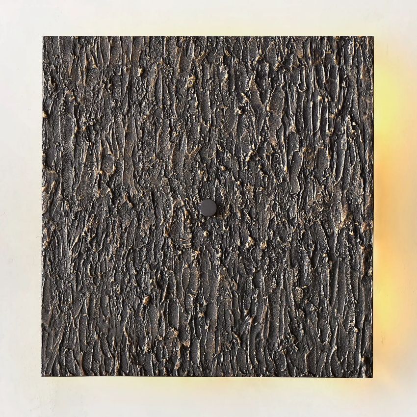 Vouvray Etched Metal Square Wall Sconce