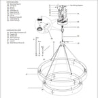 Vouvray Etched Metal Two-Tier Round Chandelier 72"