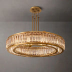 Maurier Angular Layers Round Chandelier 48"
