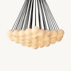 Etoelis Cluster Alabaster Round Chandelier