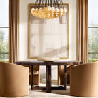 Etoelis Cluster Alabaster Round Chandelier