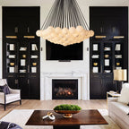 Etoelis Cluster Alabaster Round Chandelier