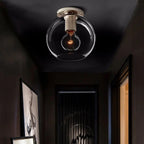 Utilitaire Globe Shade Flush Mount