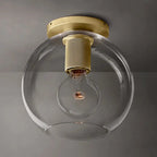 Utilitaire Globe Shade Flush Mount