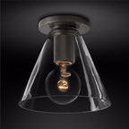 Utilitaire Funnel Shade Flush Mount