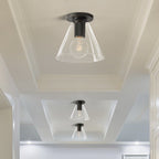 Utilitaire Funnel Shade Flush Mount