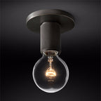 Utilitaire Funnel Shade Flush Mount