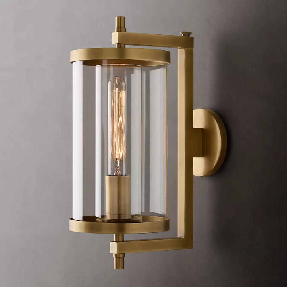 Devaux Faceted Wrapped Round Wall Sconce