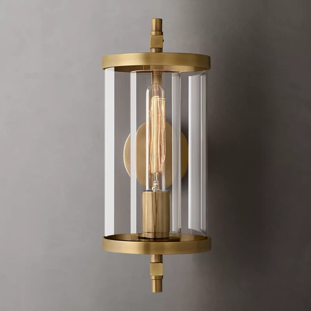Devaux Faceted Wrapped Round Wall Sconce