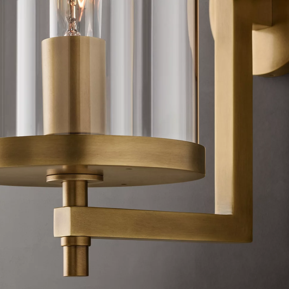 Devaux Faceted Wrapped Round Wall Sconce