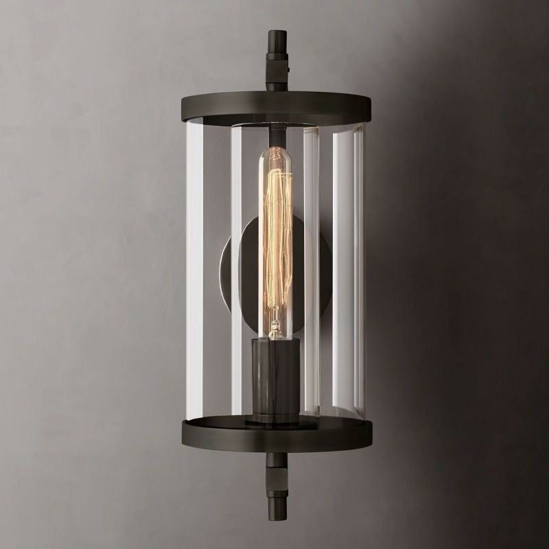 Devaux Faceted Wrapped Round Wall Sconce