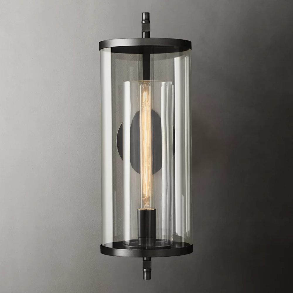 Devaux Faceted Wrapped Round Wall Sconce