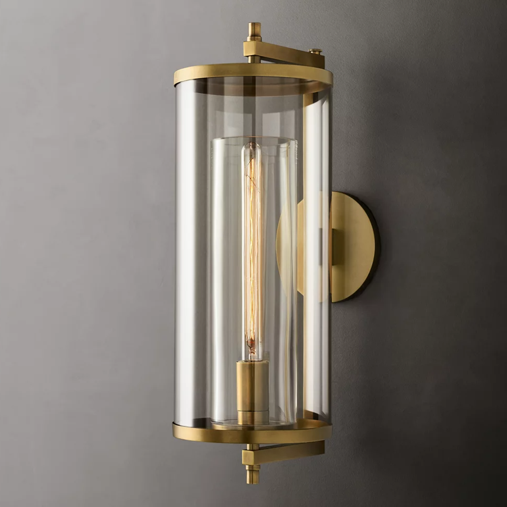 Devaux Faceted Wrapped Round Wall Sconce