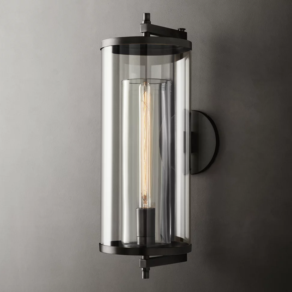Devaux Faceted Wrapped Round Wall Sconce