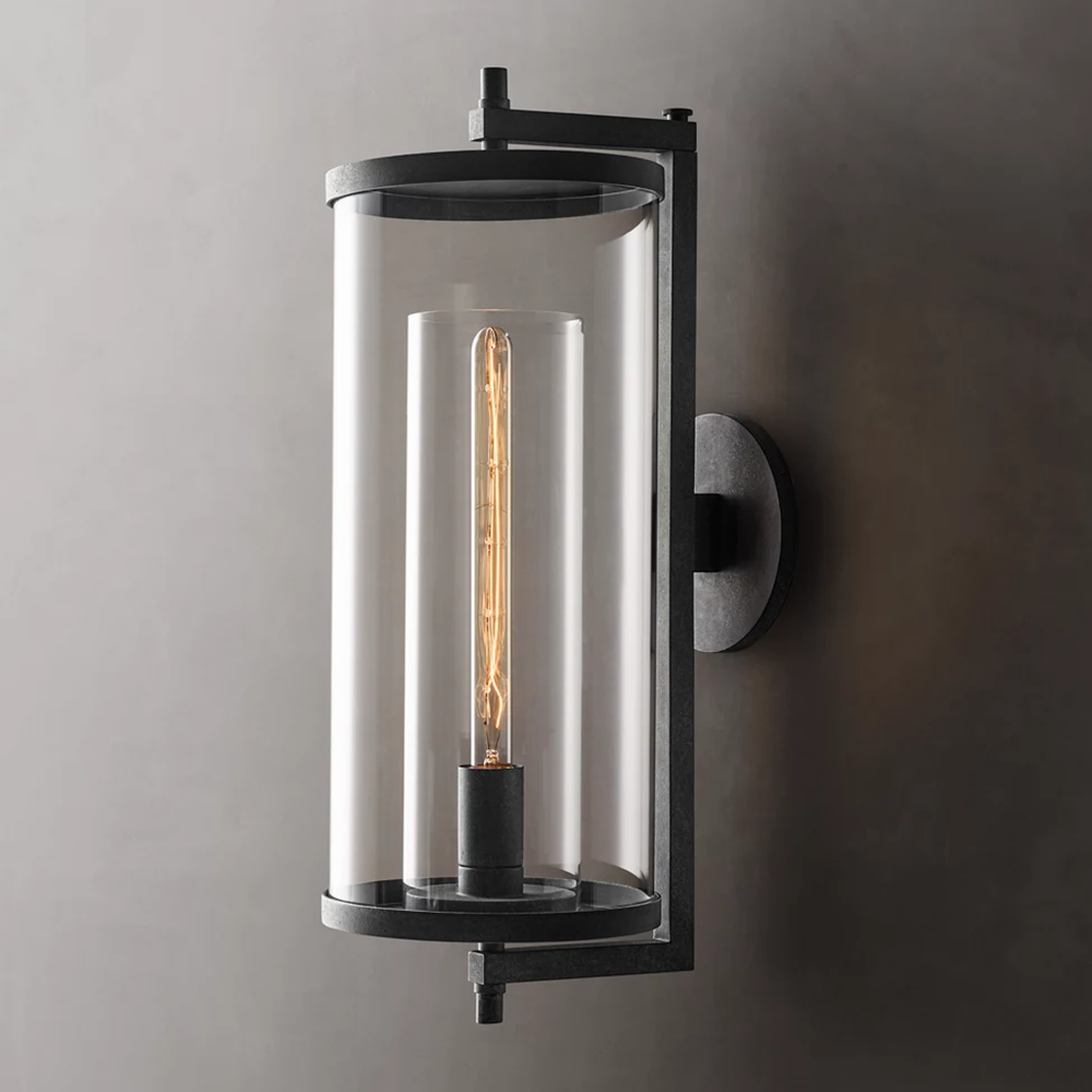 Devaux Faceted Wrapped Round Wall Sconce