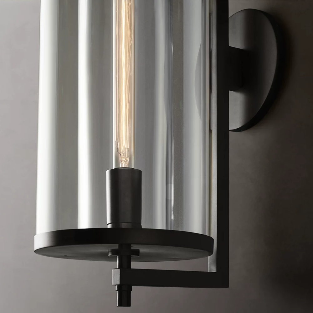 Devaux Faceted Wrapped Round Wall Sconce