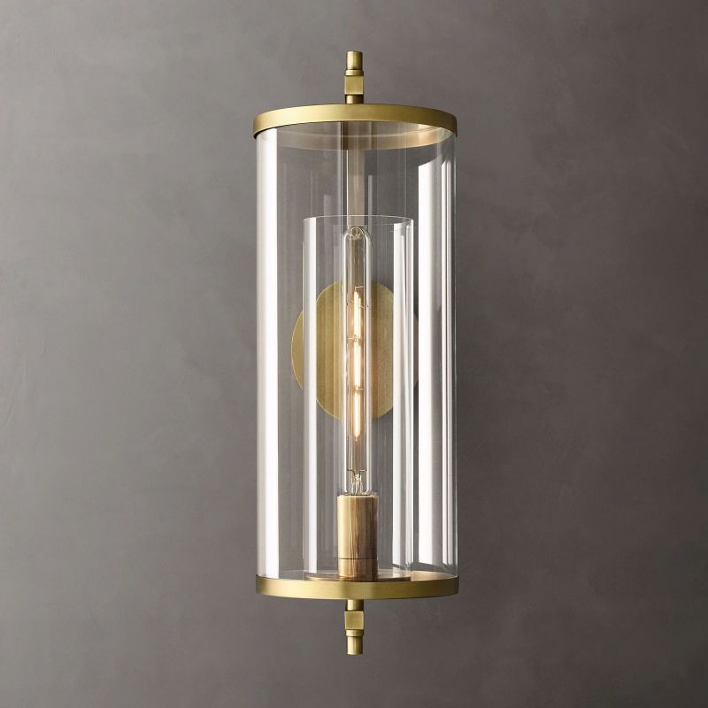 Devaux Faceted Wrapped Round Wall Sconce