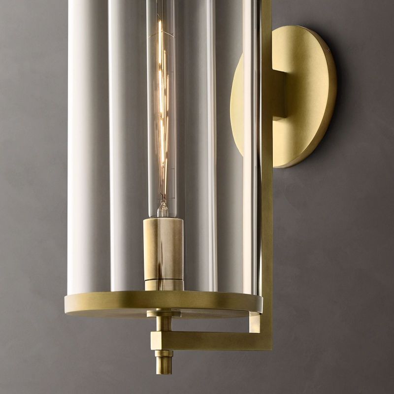 Devaux Faceted Wrapped Round Wall Sconce