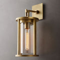 Petrus Structured Glass Round Wall Sconce