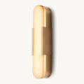 Halver Alabaster Panel Grand Wall Sconce