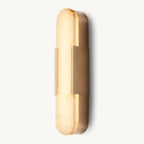 Halver Alabaster Panel Grand Wall Sconce