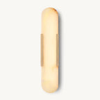 Halver Alabaster Panel Grand Wall Sconce
