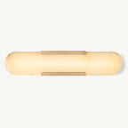 Halver Alabaster Panel Grand Wall Sconce