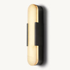 Halver Alabaster Panel Grand Wall Sconce