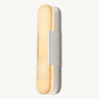 Halver Alabaster Panel Grand Wall Sconce
