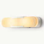 Halver Alabaster Panel Grand Wall Sconce