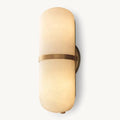 Halver Alabaster Panel Pill Wall Sconce