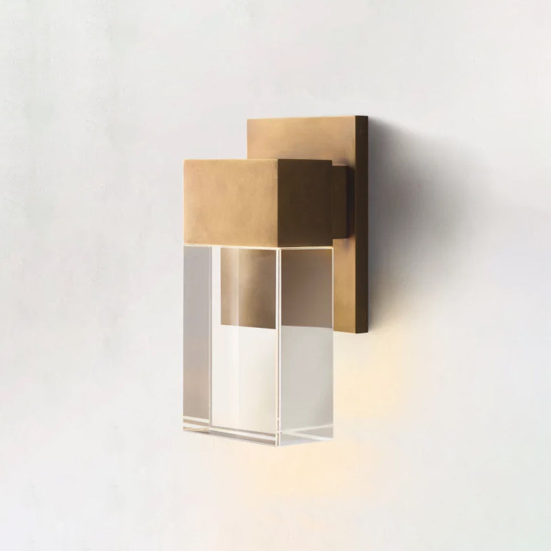 Serra Plane Crystal Wall Sconce
