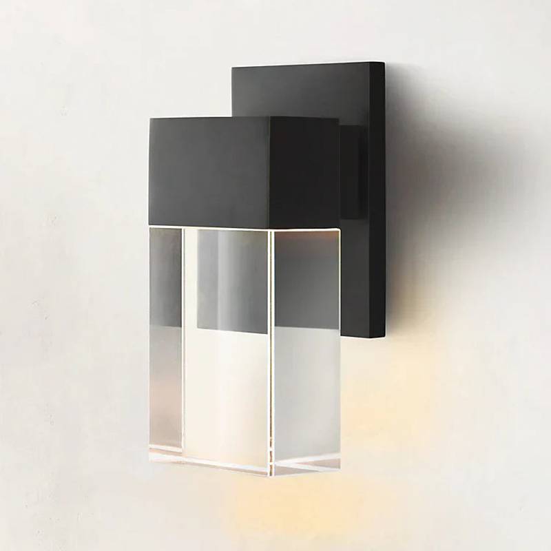 Serra Plane Crystal Wall Sconce