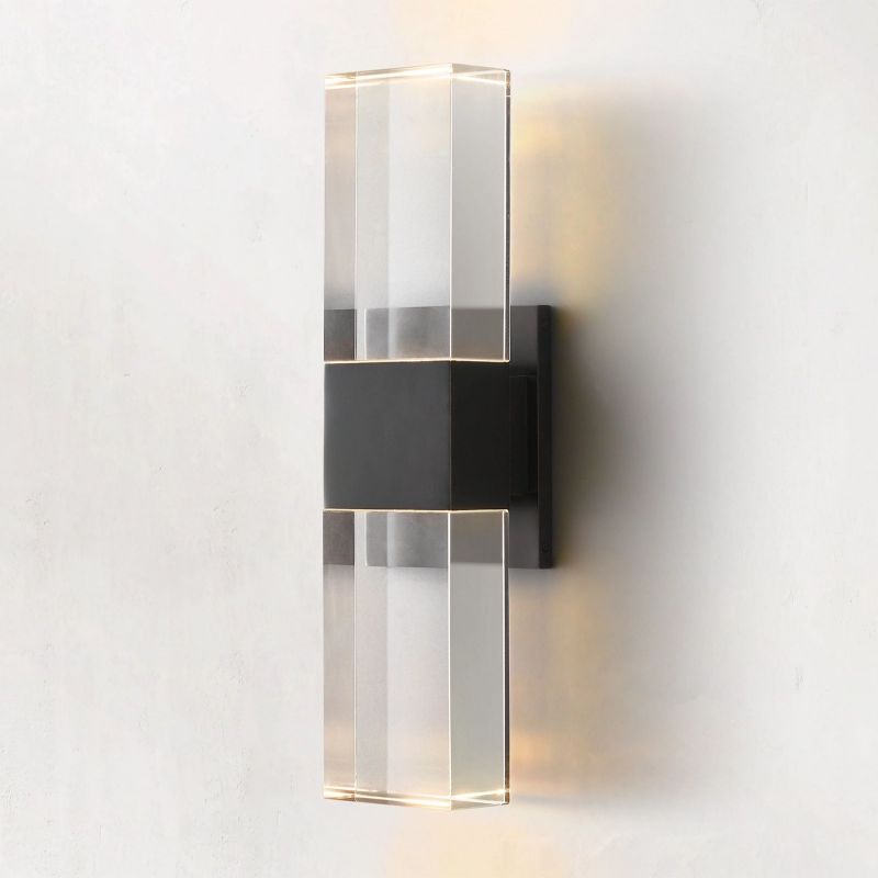 Serra Plane Crystal Linear Wall Sconce