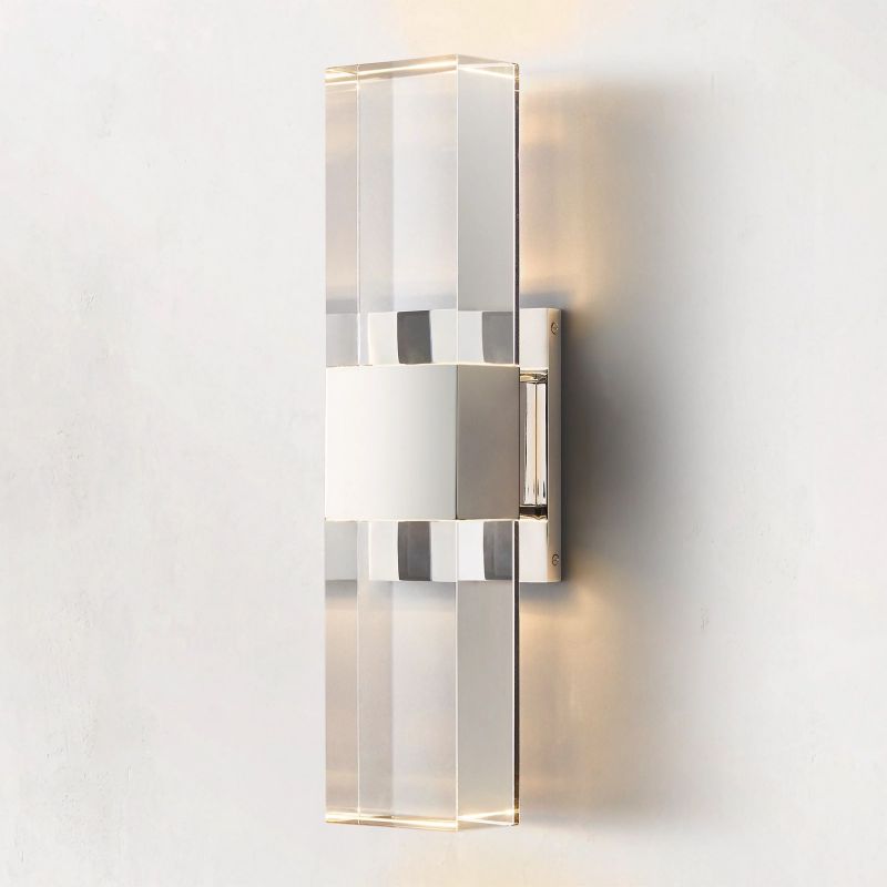 Serra Plane Crystal Linear Wall Sconce