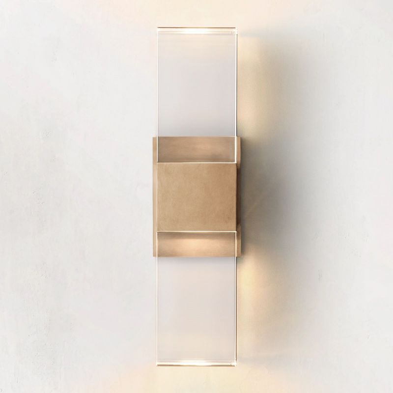 Serra Plane Crystal Linear Wall Sconce