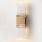 Serra Plane Crystal Linear Wall Sconce