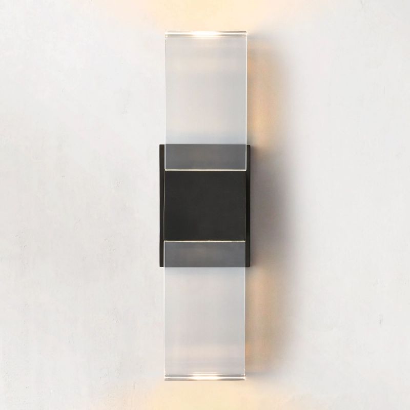 Serra Plane Crystal Linear Wall Sconce