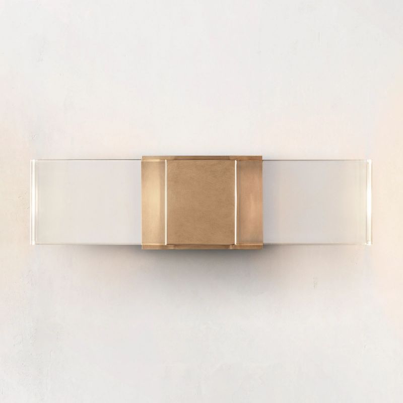 Serra Plane Crystal Linear Wall Sconce