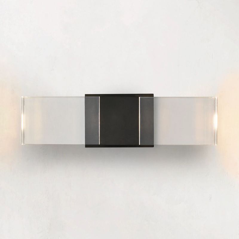 Serra Plane Crystal Linear Wall Sconce