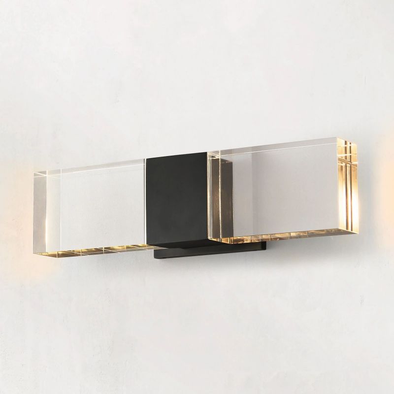 Serra Plane Crystal Linear Wall Sconce